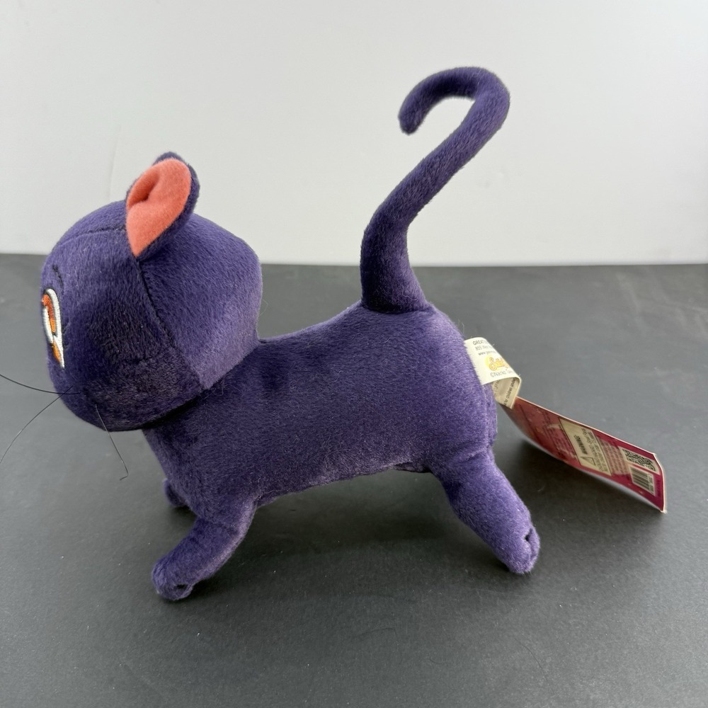 Sailor Moon Luna Plush Purple Cat 6.5" Toei Animation Great Eastern - Picture 2 of 8